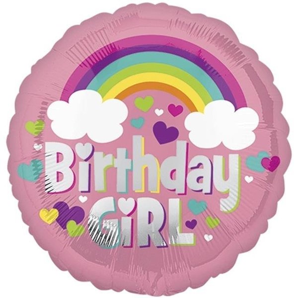 Loftus International Loftus International A3-5571 18 in. Birthday Girl Rainbow Fun Balloon A3-5571